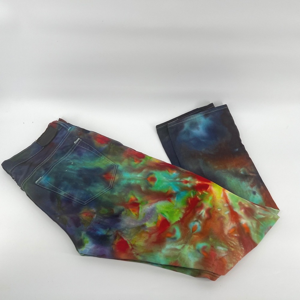 J. Crew 484 Slim Fit Mens Tie Dye Ice Dye Jeans — Size 32x32